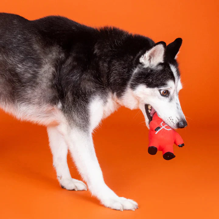 Fringe Dog Toy Halloween A Little Hot Headed Latex
