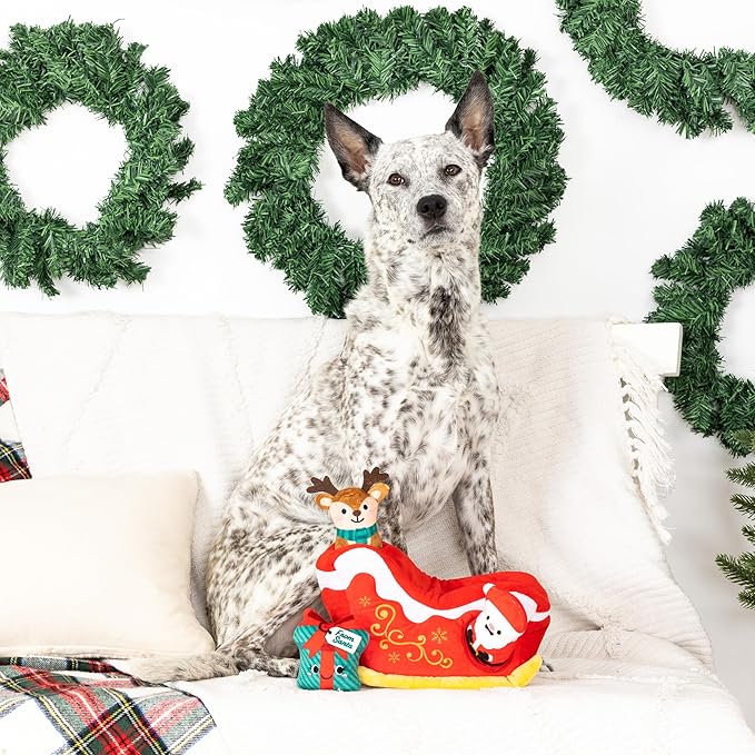 Fringe Dog Toy Holiday Hold On For Deer Life