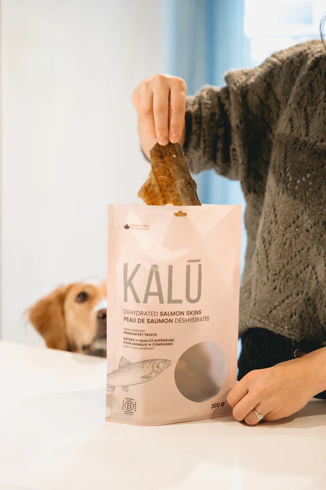Kalu Dog Treats Dehydrated Salmon Skins