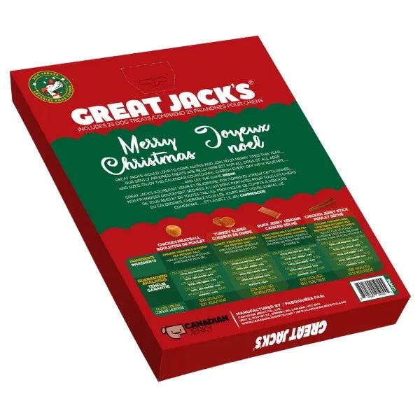 Great Jack's Dog Advent Calendar w/Assorted Treats