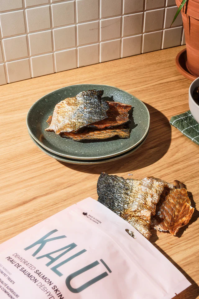 Kalu Dog Treats Dehydrated Salmon Skins