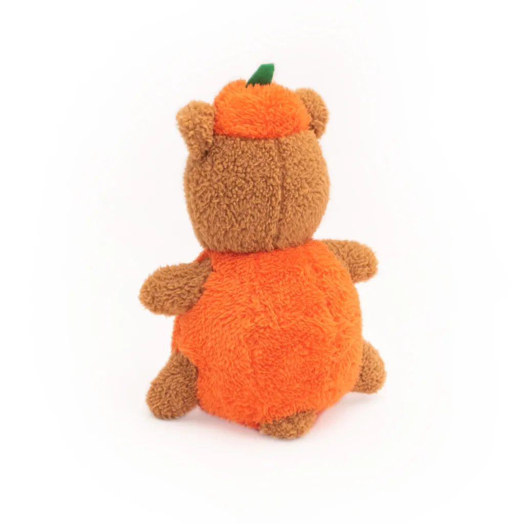 ZippyPaws Dog Toy Halloween Cheeky Chumz Pumpkin Bear