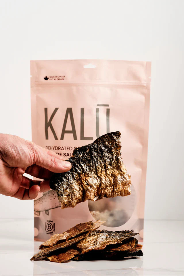 Kalu Dog Treats Dehydrated Salmon Skins